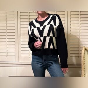 Valentino Garavani XS-M virgin wool V-logo sweater